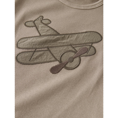 Lil'Atelier Oxford Tan Nmmhalli His Ss Loose Topp Lil