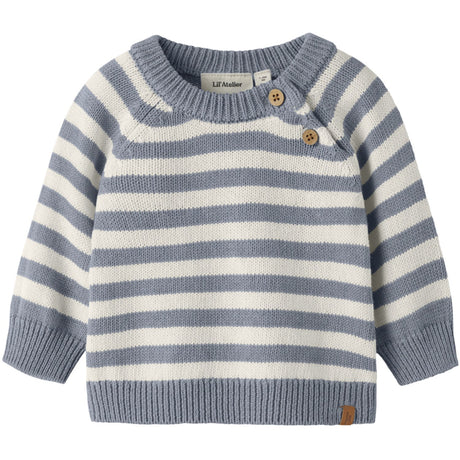 Lil'Atelier Coconut Milk Tradewinds Nbmdason Ls Stickad Lil