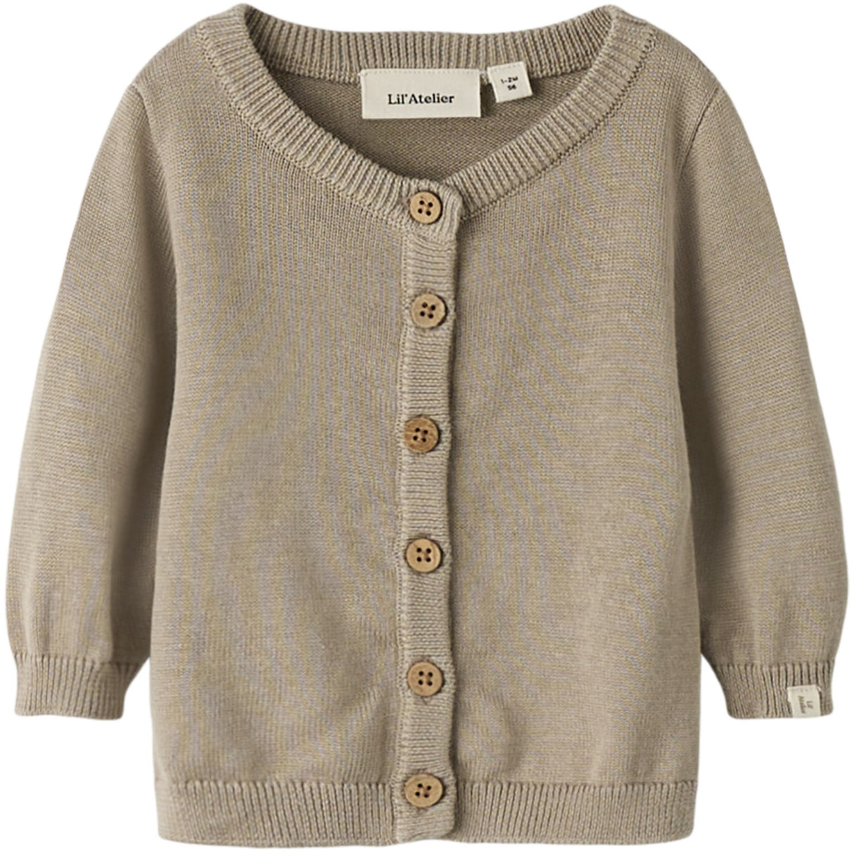 Lil'Atelier Oxford Tan Nbnduno Ls Stickad Card Lil