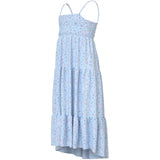Name It Ice Water Small Floral Nkfvinaya Rem Maxi Klänning