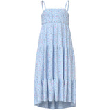 Name It Ice Water Small Floral Nkfvinaya Rem Maxi Klänning