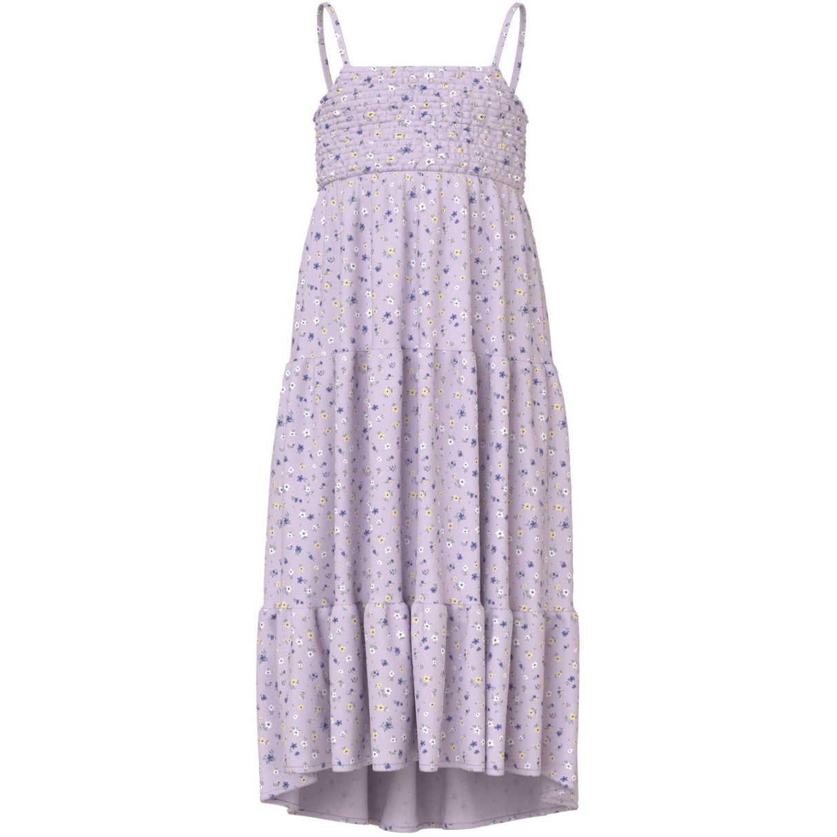 Name It Lavender Fog Small Floral Nkfvinaya Rem Maxi Klänning