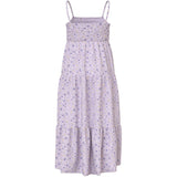 Name It Lavender Fog Small Floral Nkfvinaya Rem Maxi Klänning