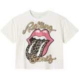 Name It Cloud Dancer Nkffarda Rollingstones Ss Nreg Topp Unv