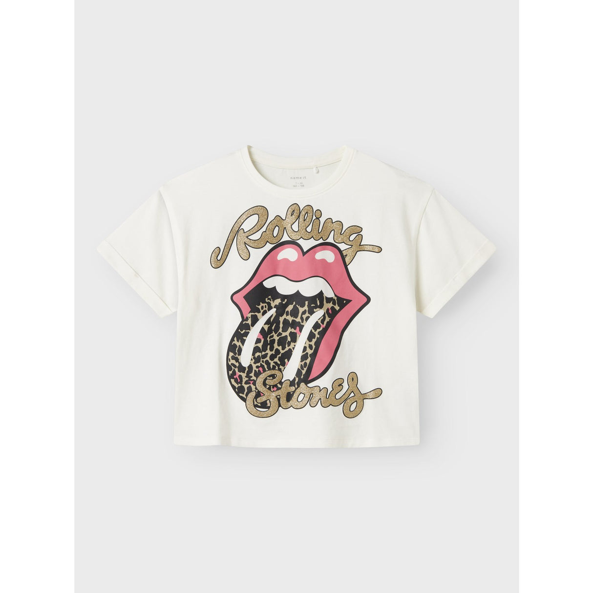 Name It Cloud Dancer Nkffarda Rollingstones Ss Nreg Topp Unv