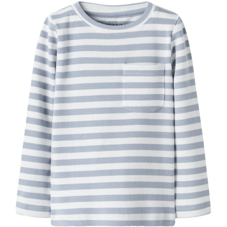 Name It Blue Fog Cloud Dancer Nmmdekab Slim Ls Topp