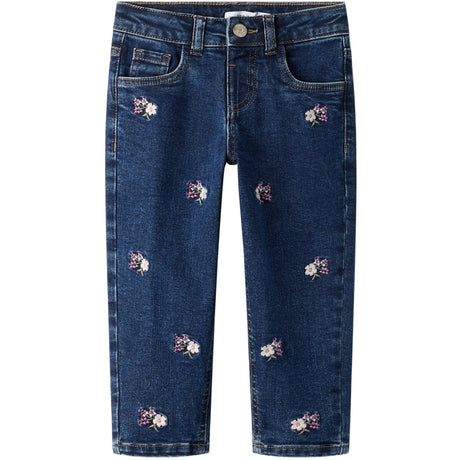 Name It Denim Blue Emb Nmfbella Mom Emb Jeans 1224-Fr Noos