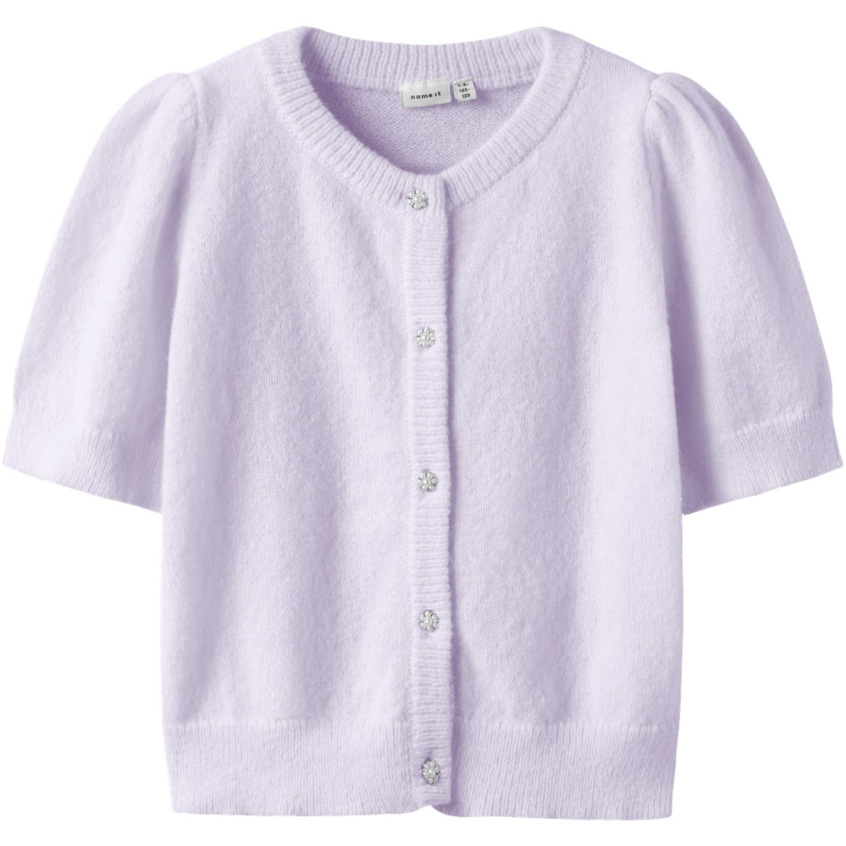 Name It Lavender Fog Nkfnabeth 2/4 Sl Stickad Card