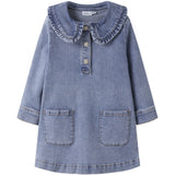 Name It Medium Blue Denim Nmfgia Dnm Ls Klänning 2221-Iz D
