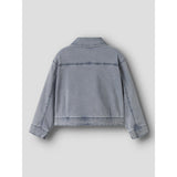 Name It Light Blue Denim Nmfjulia Dnm Frill Jacka 6006-Yb F