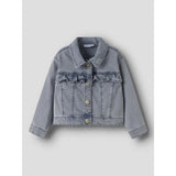 Name It Light Blue Denim Nmfjulia Dnm Frill Jacka 6006-Yb F