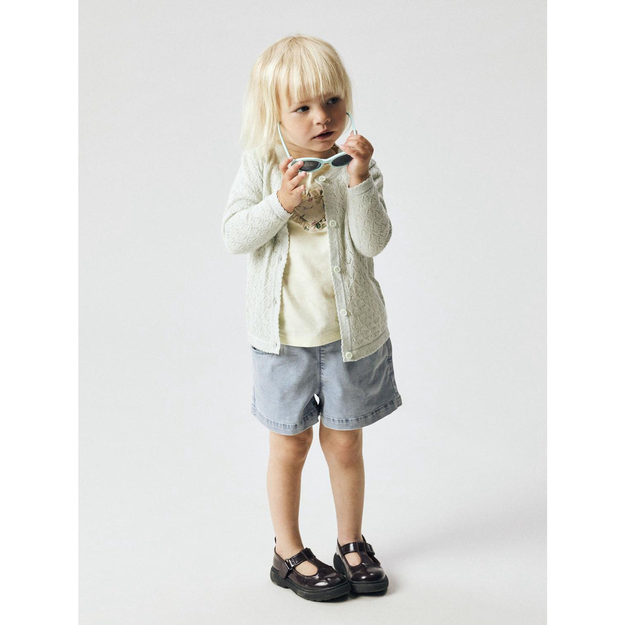 Name It Light Blue Denim Nmfbella Baggy Dnm Shorts 6006-Yb F