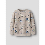 Name It Chateau Gray Nmmdace Ls Nreg Sweat Unb Box