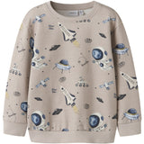 Name It Chateau Gray Nmmdace Ls Nreg Sweat Unb Box