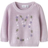 Name It Lavender Fog Nbfdetummi Ls Stickad