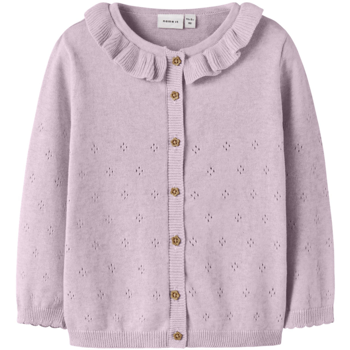 Name It Lavender Fog Nmfdiame Ls Stickad Card
