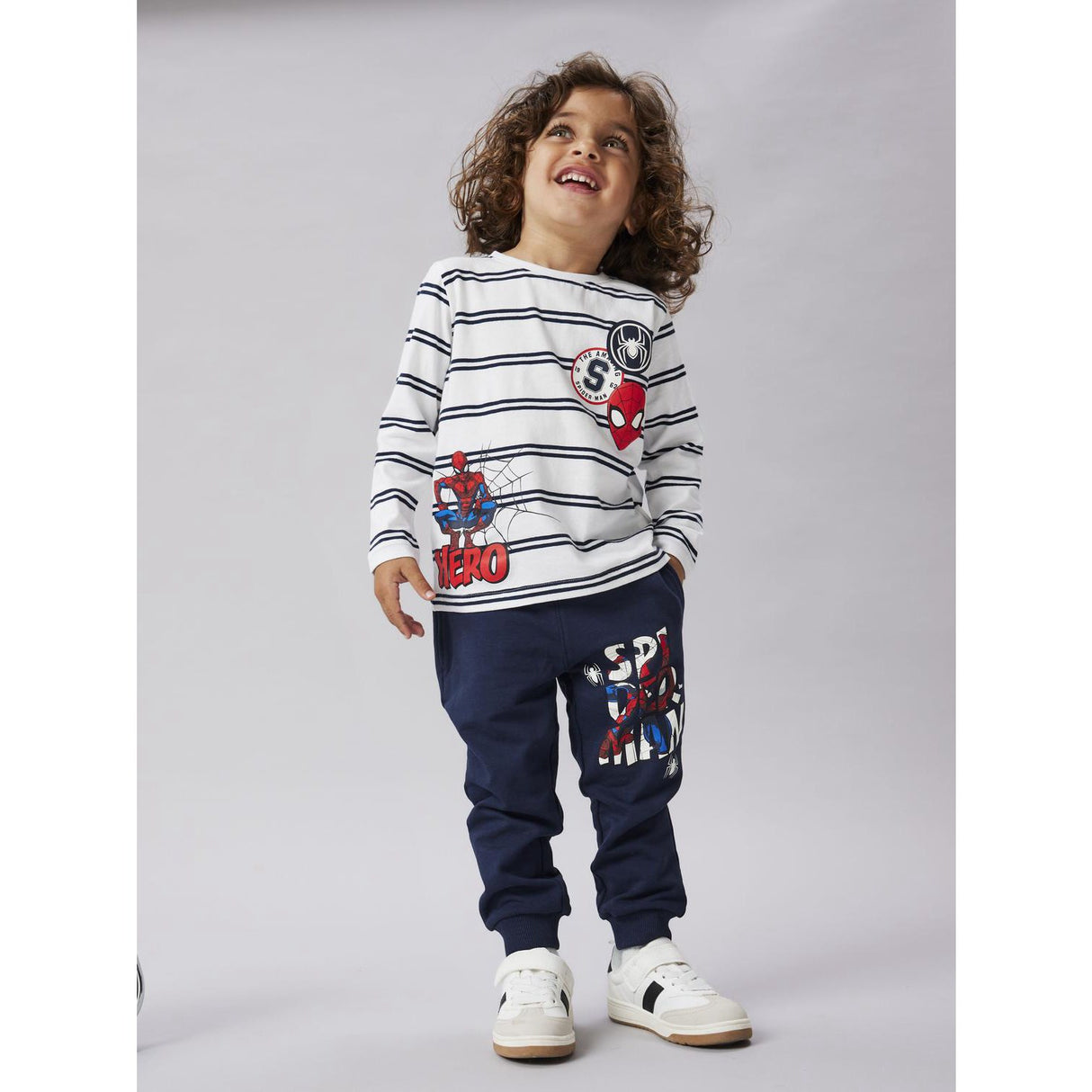 Name It Navy Blazer Nmmfloyd Spider Nreg Swe Byxor Bru Mar