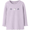 Name It Lavender Fog Nmfdari Ls Slim Topp