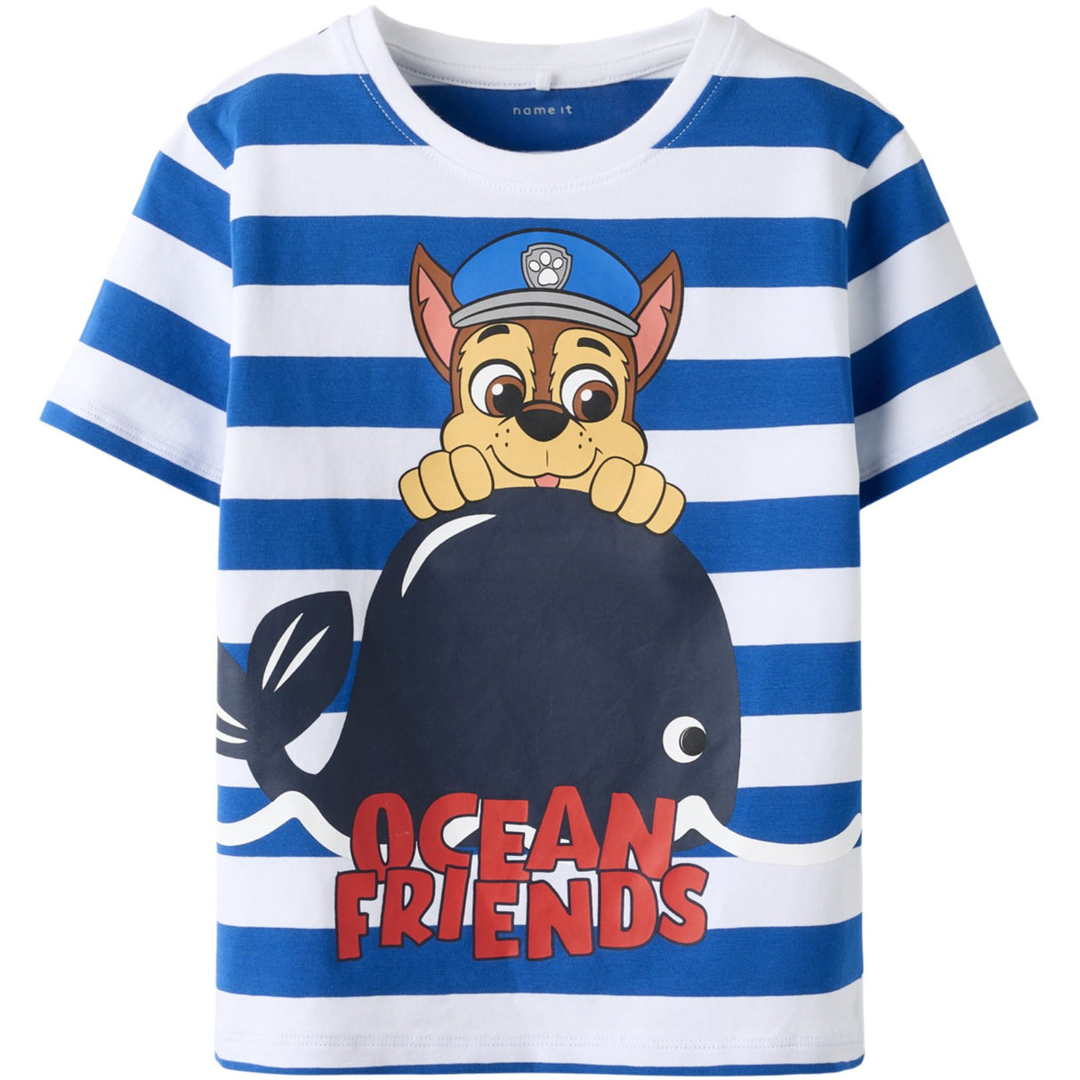 Name It Lapis Blue Nmmmilan Paw Ss Nreg Topp Box Cplg