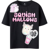 Name It Black Nkfmosa Squish Nreg Ss Topp Box Bfu