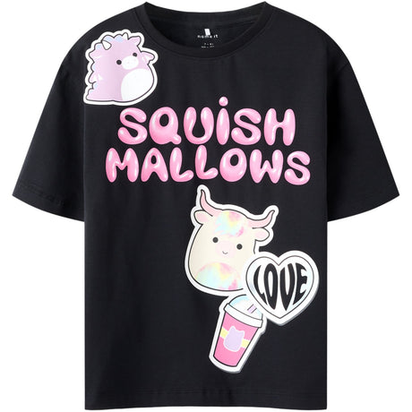 Name It Black Nkfmosa Squish Nreg Ss Topp Box Bfu