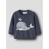 Name It Vintage Indigo Nbmfosea Ls Stickad Box