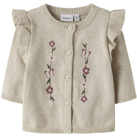 Name It Peyote Melange Nbfflowers Ls Stickad Card