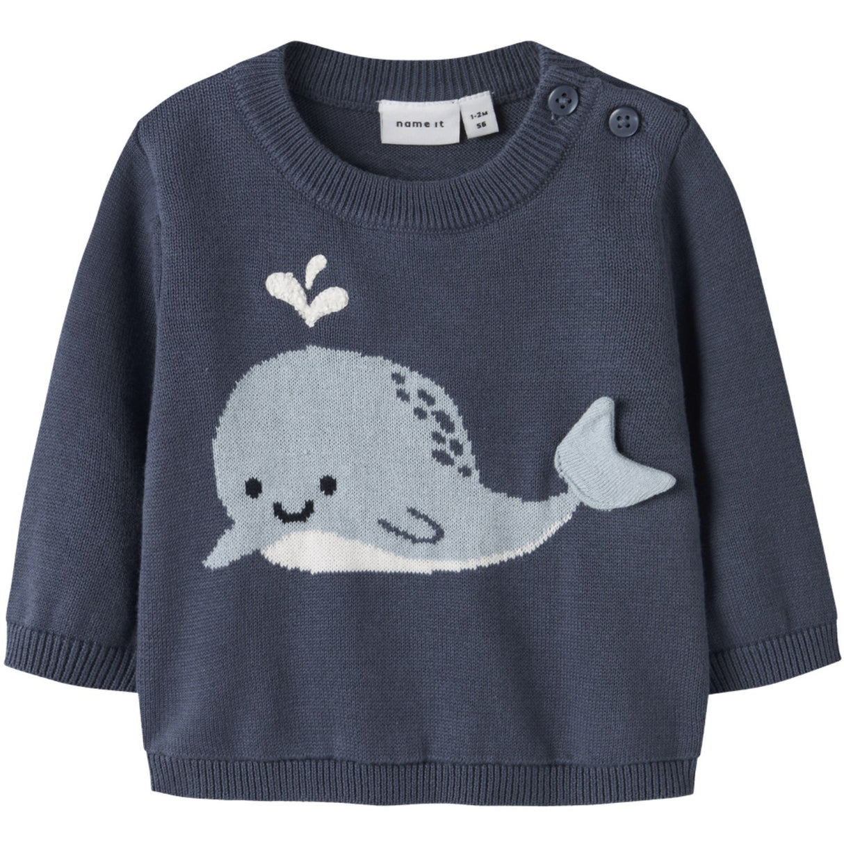 Name It Vintage Indigo Nbmfosea Ls Stickad Box