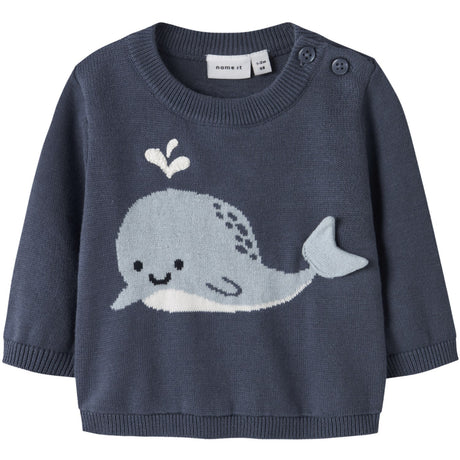 Name It Vintage Indigo Nbmfosea Ls Stickad Box