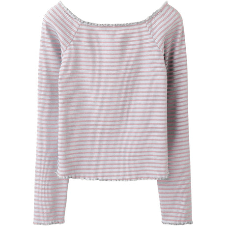 Name It Cradle Pink Bright White Nkfforta Ls Slim Topp