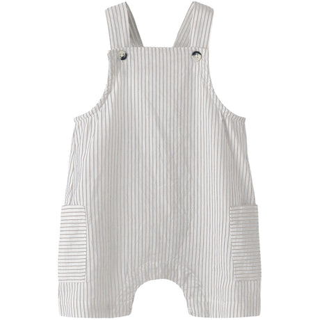 Name It Cloud Dancer Chateau Gray Nbmfar Shorts Overall