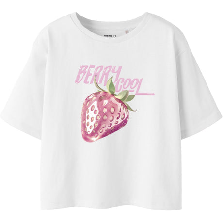 Name It Bright White Nkffarinaz Ss Nreg Kort Topp Box