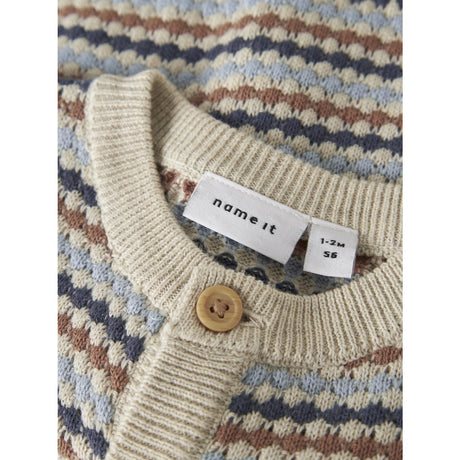 Name It Vintage Indigo Nbmflows Ls Stickad Card