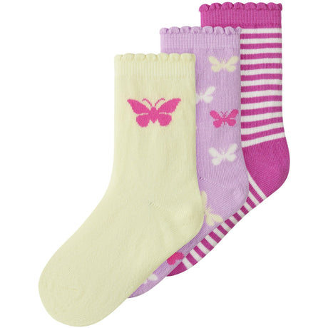 Name It Pear Sorbet Nmffjola 3P Strumpor