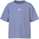 Name It Purple Impression Shell Embroidery Nkfvictoria Ss Nreg Topp