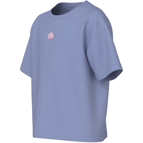 Name It Purple Impression Shell Embroidery Nkfvictoria Ss Nreg Topp