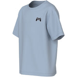 Name It Blue Fog Controller Embroidery Nkmvimpel Ss Nreg Topp