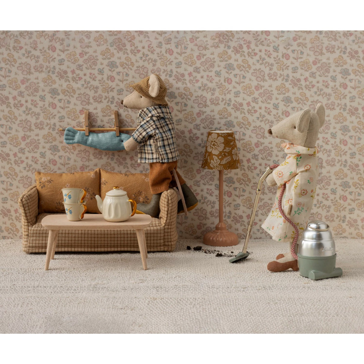 Maileg Sofabord, Mus - Natur