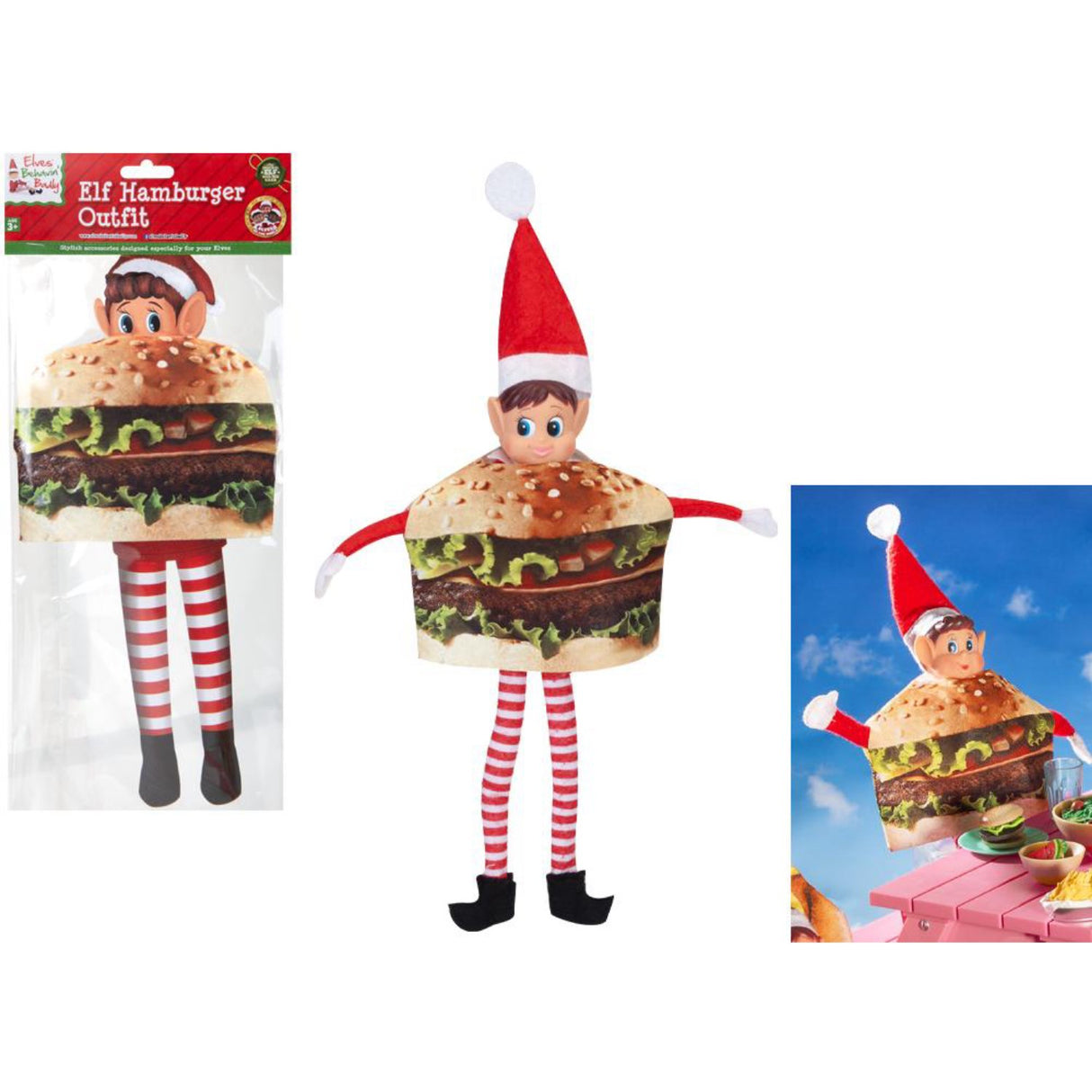 Elves Behavin' Badley Elf Burger Outfit