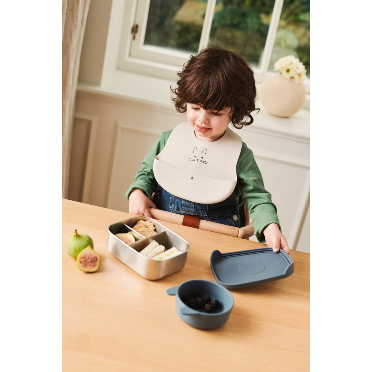 LIEWOOD Rabbit Sandy / Oat Ember Printed Haklapp 2-pack