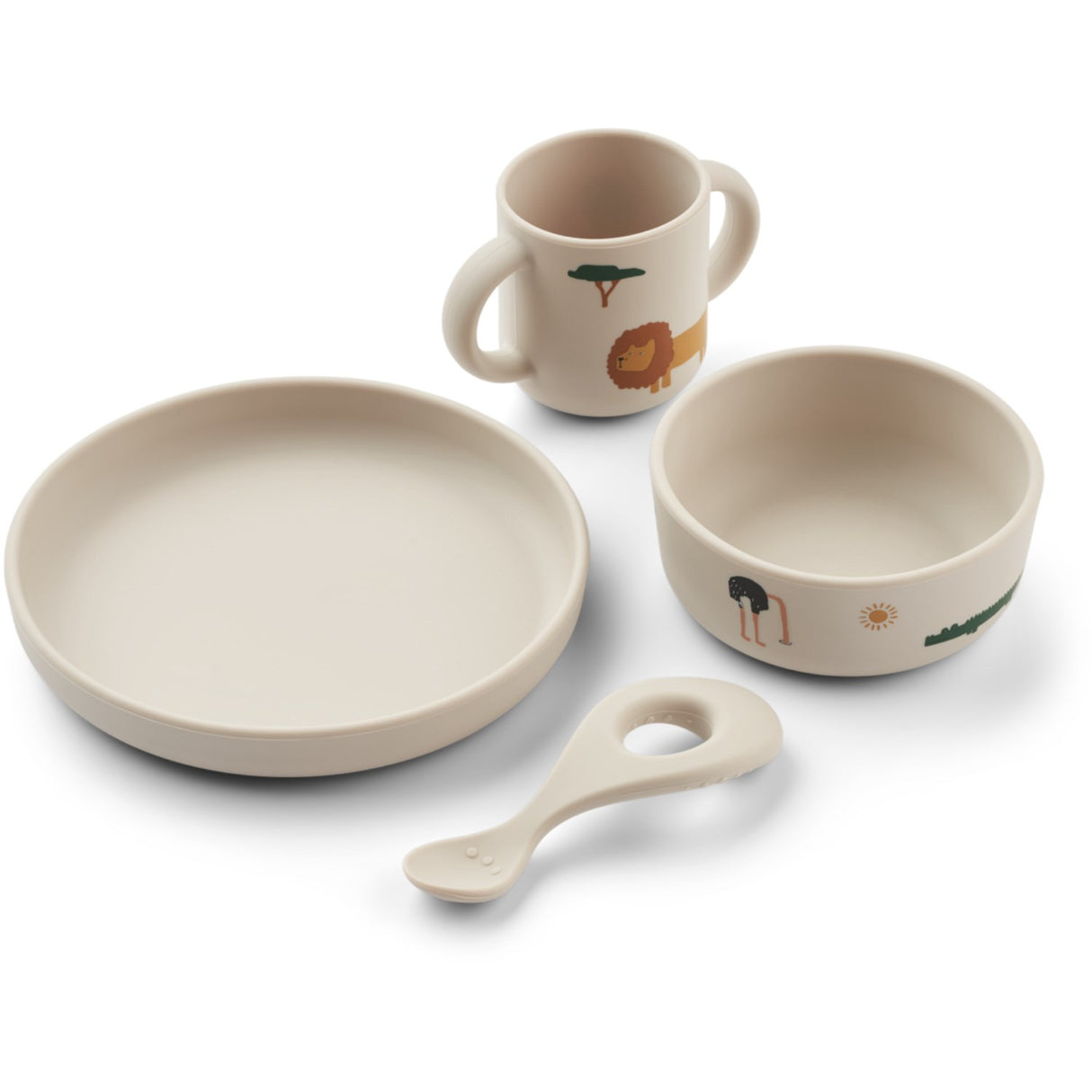 LIEWOOD Safari Sandy Mix Vivi Printed Tableware Sett