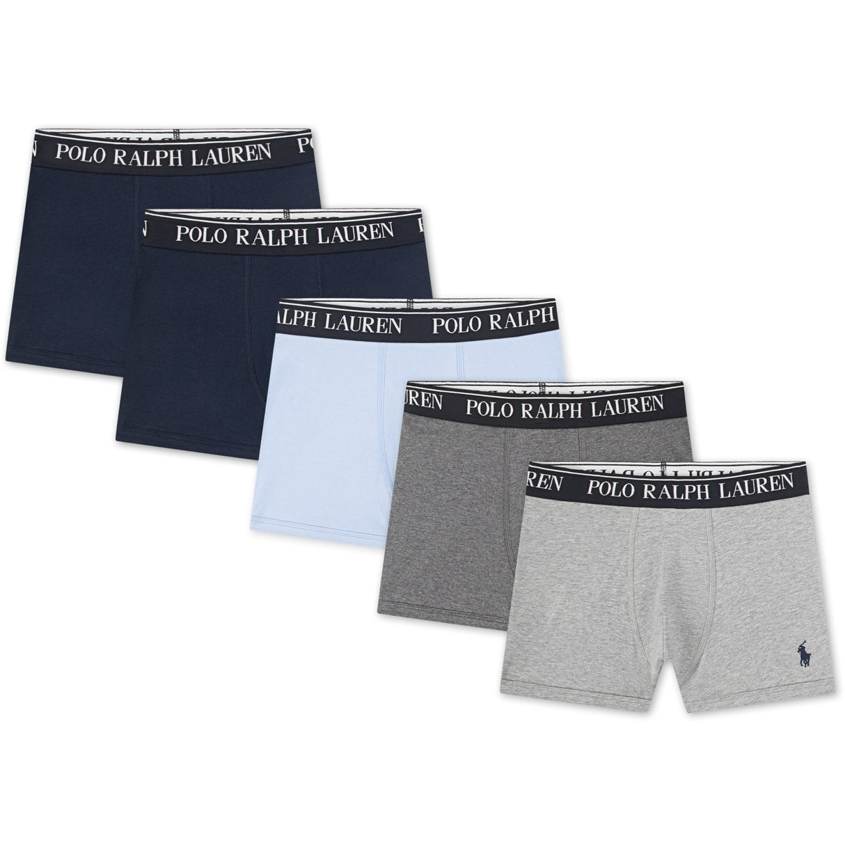 Polo Ralph Lauren Office Blue Bomull Stretch 5-Pack Boxer