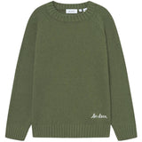 Les Deux Kids Chive Green Brad Roundneck Stickad Kids