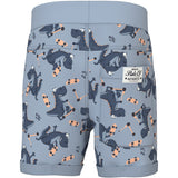 Name It Blue Fog Dino Skater Nmmvermo Aop Long Swe Shorts Unb