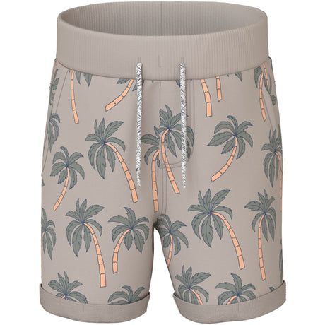 Name It Chateau Gray Palms Nmmvermo Aop Long Swe Shorts Unb