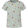 Name It Pale Aqua Fruit Flowers Nmfvemia Aop Ss Slim Topp