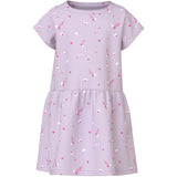 Name It Lavender Fog White Florals Nmfvilinse Capsl Klänning