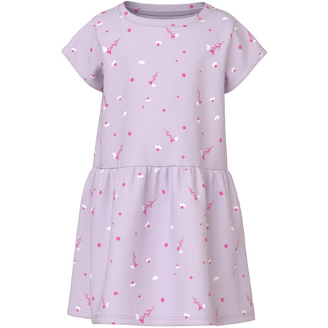 Name It Lavender Fog White Florals Nmfvilinse Capsl Klänning