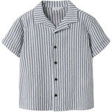 Name It Vintage Indigo Cloud Dancer Nkmfedenis Ss Nreg Skjorta