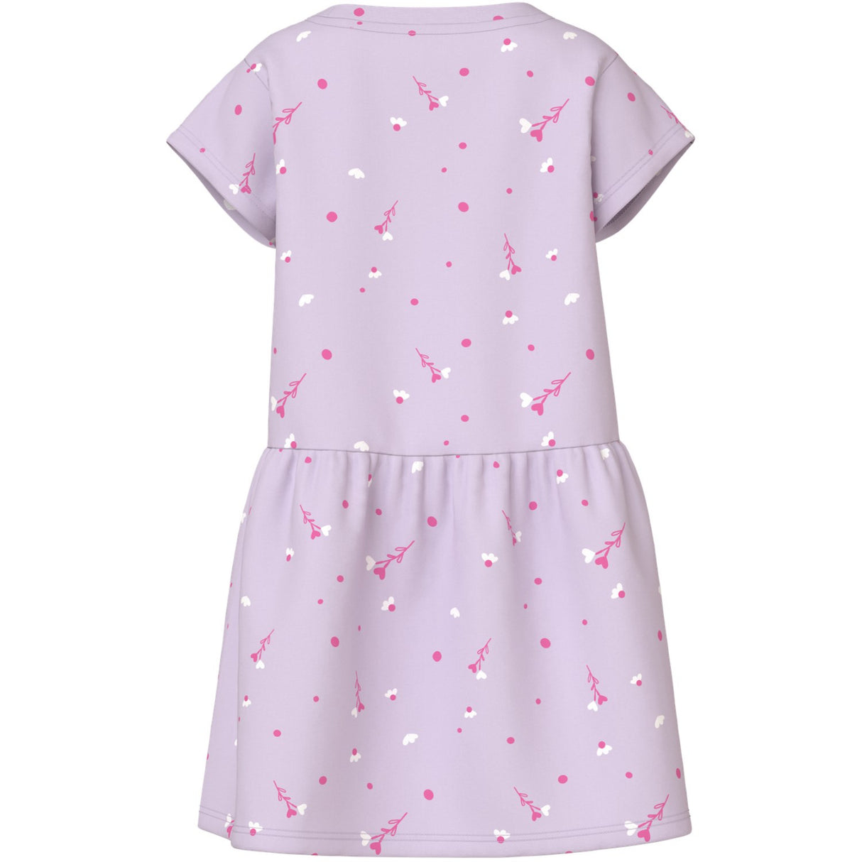 Name It Lavender Fog White Florals Nmfvilinse Capsl Klänning